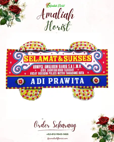Papan Bunga Ucapan Selamat Cipajang